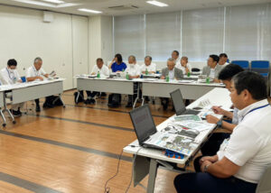 視察研修　　広島県三次市　流域治水対策　説明意見交換"